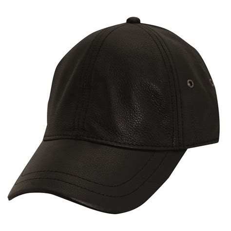 Leather baseball hat 